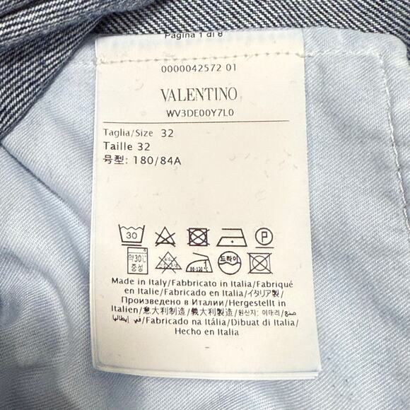 Rare Big V Logo Valentino Denim Jeans | 32 - Picture 8 of 9